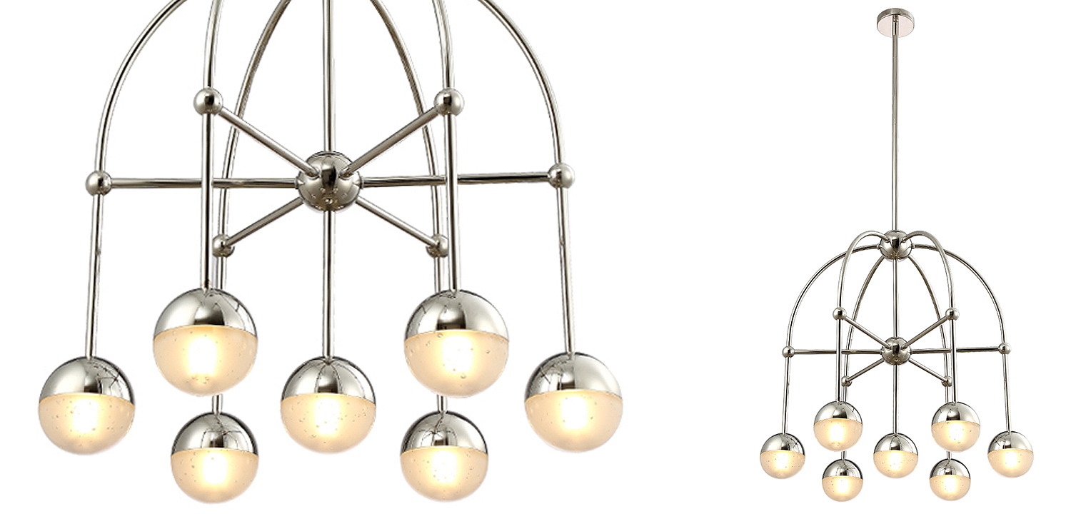Люстра Heidy Chrome Chandelier 7 Люстра Heidy Chrome Chandelier 7 - Loft-Concept в Саратове
