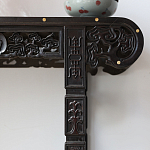 Черная резная консоль в Китайском стиле из массива Black Dragon Console варинант исполнения - 1 | Loft Concept в Саратове