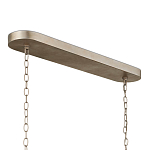 Люстра овальной формы с фактурным серебряным каркасом и тканевым абажуром Silver Honeycomb варинант исполнения - 4 | Loft Concept в Саратове