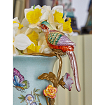 Ваза с птичкой из фарфора с бронзовыми элементами Garden of Eden варинант исполнения - 9 | Loft Concept в Саратове