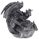 Декоративная статуэтка Дракон Silver Dragon Statuette варинант исполнения - 1 | Loft Concept в Саратове
