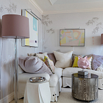 Обои ручная роспись Bamboo Special Colourway on Natural Mica metallic silk варинант исполнения - 1 | Loft Concept в Саратове