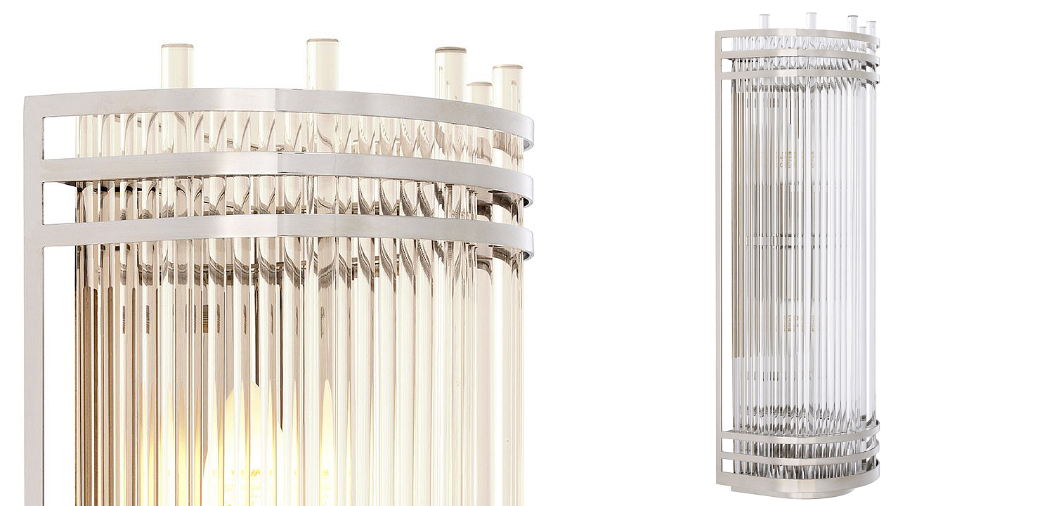Бра Eichholtz Wall Lamp Gulf L Nickel Бра Eichholtz Wall Lamp Gulf L Nickel - Loft-Concept в Саратове