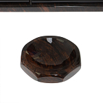 Настольный письменный набор с часами из природного камня обсидиана  Gift for Manager варинант исполнения - 6 | Loft Concept в Саратове