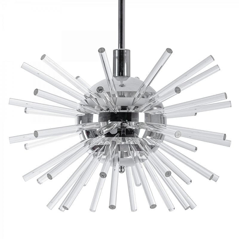 Bakalowits Miracle Sputnik Chandelier with Crystal Glass Rods Хром Прозрачное Стекло в Саратове | Loft Concept 