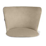 Барный стул со спинкой на 4-х коричневых ножках Бежевый Велюр Ava Charm варинант исполнения - 3 | Loft Concept в Саратове