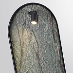 Настенный светильник зеленого цвета с черной рамкой овальной формы с полкой Herbarium  варинант исполнения - 4 | Loft Concept в Саратове