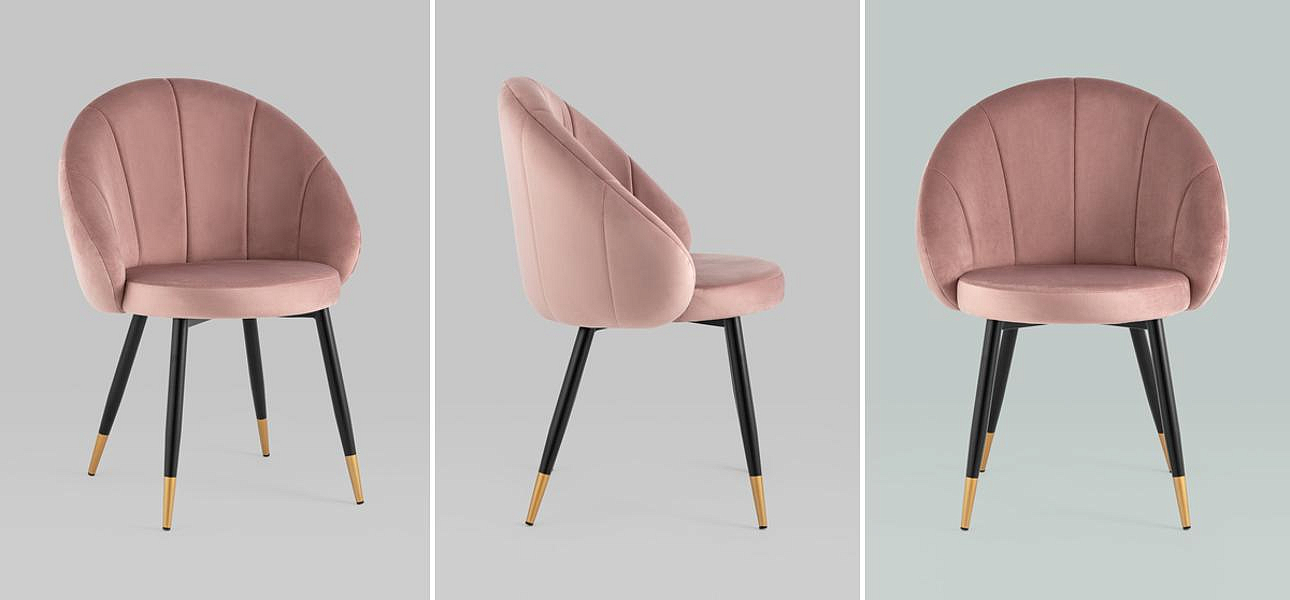 Стул Alberto Chair Розовый Велюр Стул Alberto Chair Розовый Велюр - Loft-Concept в Саратове