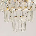 Люстра многоярусная с овальными прозрачными подвесками 36 см Harmonica варинант исполнения - 10 | Loft Concept в Саратове