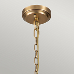 Люстра цвета латунь с 5-ю цилиндрическими плафонами из прозрачного пузырчатого стекла Kichler варинант исполнения - 6 | Loft Concept в Саратове