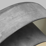 Подвесной светильник с массивным круглым стальным плафоном серого цвета в индустриальном стиле на цепи Feiss варинант исполнения - 3 | Loft Concept в Саратове