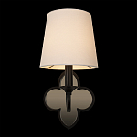 Бра с белым текстильным абажуром и фигурным основанием с зеркальной вставкой Vitorino варинант исполнения - 13 | Loft Concept в Саратове