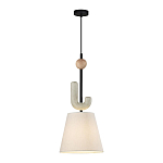 Подвесной светильник с бежевым тканевым плафоном Flourish варинант исполнения - 2 | Loft Concept в Саратове