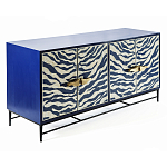 Буфет в гостиную с инкрустацией Bone Inlay Deco Sideboard - Orleans ZEBRA варинант исполнения - 1 | Loft Concept в Саратове