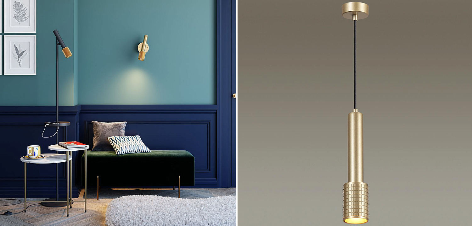 Подвесной светильник Eneko Gold Hanging Lamp Подвесной светильник Eneko Gold Hanging Lamp - Loft-Concept в Саратове