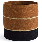 Плетеная корзина в полоску Kudio Wicker Basket варинант исполнения - 1 | Loft Concept в Саратове