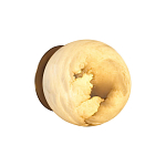 Настенно-потолочный светильник с плафоном в форме шара из алебастра Cryptocrystalline Stone варинант исполнения - 4 | Loft Concept в Саратове