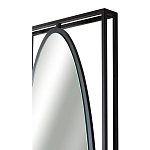 Зеркало овальное в металлической оправе в стиле лофт Urban Style Space варинант исполнения - 3 | Loft Concept в Саратове