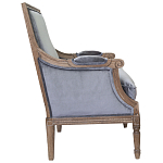 Кресло William Classical Armchair grey velvet варинант исполнения - 1 | Loft Concept в Саратове