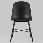 Стул из прочного пластика на металлическом основании Anora Black варинант исполнения - 4 | Loft Concept в Саратове