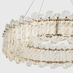 Круглая люстра с декором из рельефного стекла Cassian Relief Glass Chandelier 80 варинант исполнения - 2 | Loft Concept в Саратове