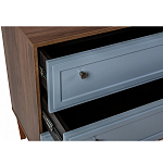 Комод серый из массива бука с 3-мя ящиками Wenge Light варинант исполнения - 3 | Loft Concept в Саратове