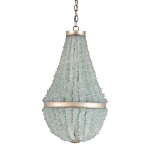 Люстра с каскадом из стеклянных декоративных элементов Shining Sea Glass варинант исполнения - 2 | Loft Concept в Саратове