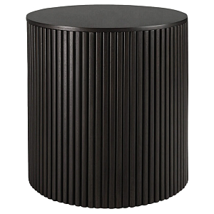 Черный приставной стол с местом для хранения Smart Textured Table