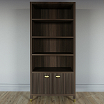 Книжный Стеллаж Elsa Dreams Walnut с задней стенкой варинант исполнения - 5 | Loft Concept в Саратове