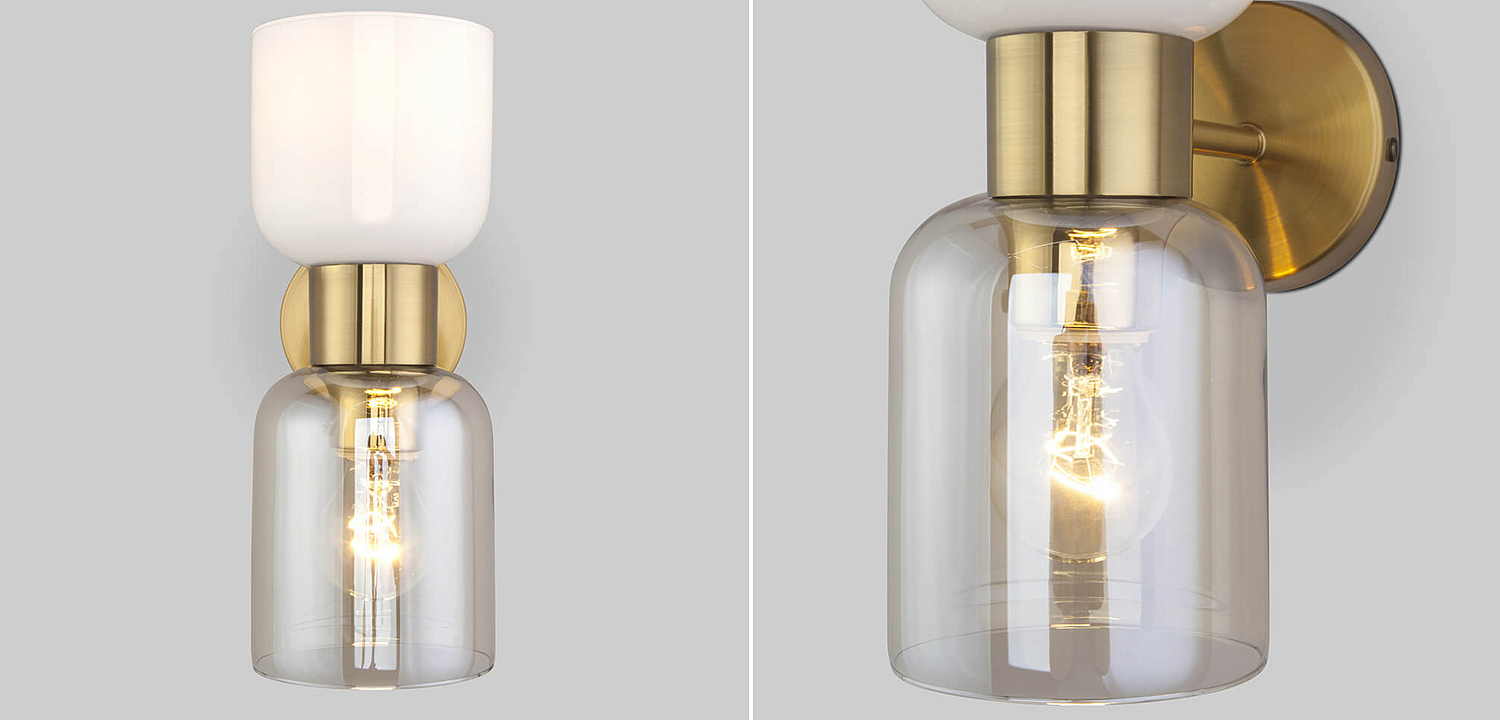 Бра Light maker studio Sconce white and smok brass Бра Light maker studio Sconce white and smok brass - Loft-Concept в Саратове