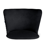 Барный стул со спинкой на 4-х коричневых ножках Черный Велюр Ava Charm варинант исполнения - 3 | Loft Concept в Саратове