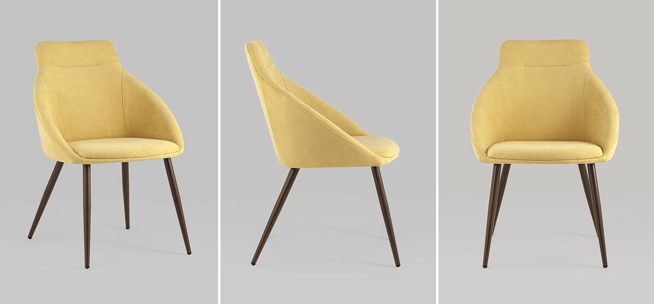 Стул Queenie Chair Желтый Цвет Стул Queenie Chair Желтый Цвет - Loft-Concept в Саратове