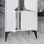 Комод белый с 4-мя дверцами на металлических ножках SPARK MULTIPURPOSE CABINET WHITE варинант исполнения - 12 | Loft Concept в Саратове
