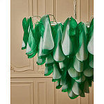 Люстра из стеклянных зеленых лепестков Petalled Illuminator варинант исполнения - 5 | Loft Concept в Саратове