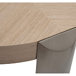 Столик журнальный круглый со светлым шпоном Light Veneer Table варинант исполнения - 2 | Loft Concept в Саратове