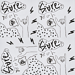 Плитка с узором Граффити 3 варинант исполнения - 1 | Loft Concept в Саратове