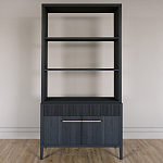 Стеллаж Primo с ящиками Черный дуб  варинант исполнения - 1 | Loft Concept в Саратове