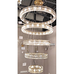 Многоярусная Люстра Elizabeth Золото Вертикальная композиция из пяти хрустальных светильников варинант исполнения - 2 | Loft Concept в Саратове