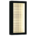 Светодиодное прямоугольное бра из металла черного цвета Lattice Lux варинант исполнения - 1 | Loft Concept в Саратове