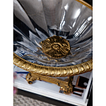 Чаша из прозрачного стекла с бронзовым рельефным ободком Eden Garden варинант исполнения - 4 | Loft Concept в Саратове