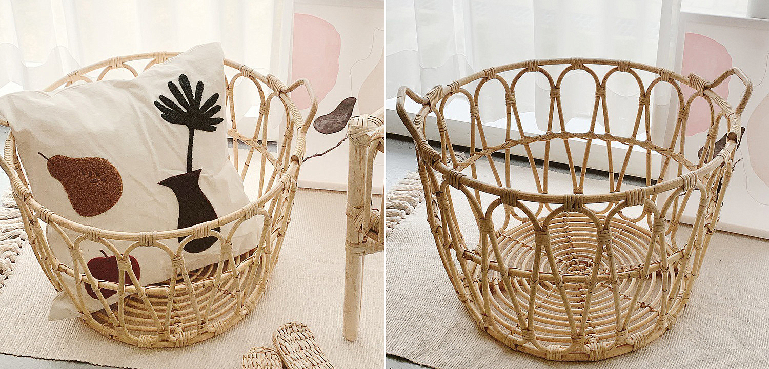 Корзина Round Wicker Baskets Корзина Round Wicker Baskets - Loft-Concept в Саратове