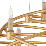 Люстра золотая в форме спирали Fancy Pattern варинант исполнения - 1 | Loft Concept в Саратове