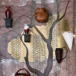 Обои ручная роспись Willow & Waves Original colourway on Edo painted Xuan paper with antiquing варинант исполнения - 1 | Loft Concept в Саратове