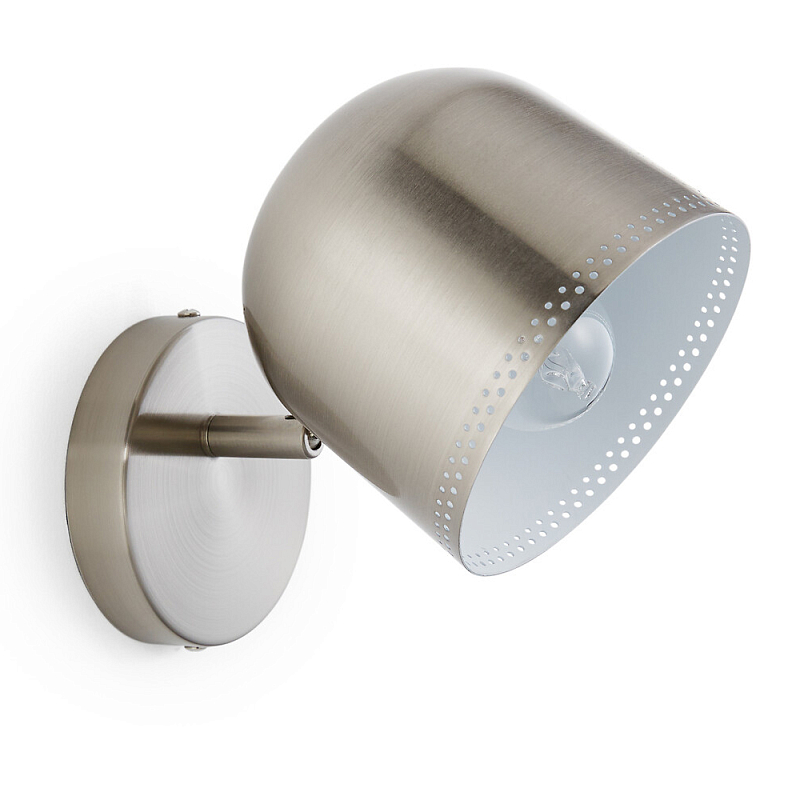 Бра в индустриальном стиле Wilona Lighting Никель Бра в индустриальном стиле Wilona Lighting Никель в Саратове | Loft Concept