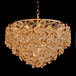 Люстра каскадная с подвесками в форме колец Galaxy of Light варинант исполнения - 1 | Loft Concept в Саратове