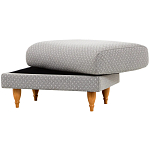 Мягкий пуф на деревянных ножках Garner Pouf Light варинант исполнения - 6 | Loft Concept в Саратове