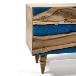 Стильный Буфет лофт 4 двери Cabinet Crimson River фасад эпоксидная смола  варинант исполнения - 3 | Loft Concept в Саратове