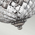 Потолочный светильник с чашеобразным плафоном из толстого волнообразного стекла и широким узорчатым основанием Hinkley варинант исполнения - 7 | Loft Concept в Саратове