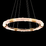 Люстра в форме кольца с золотым декором Warm Heavenly Light варинант исполнения - 4 | Loft Concept в Саратове