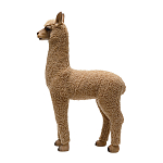 Декоративная статуя с мягкой шерстью Brown Alpaca варинант исполнения - 2 | Loft Concept в Саратове